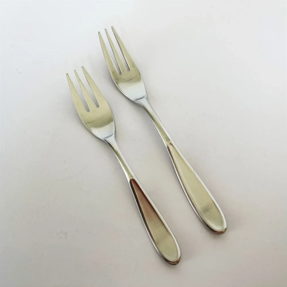 Cuisinart Stainless Flatware RHINE 1 Dinner Fork 1 Salad Fork